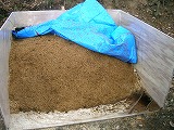 ライズ菌を使ってのもみ殻堆肥化の作業記録